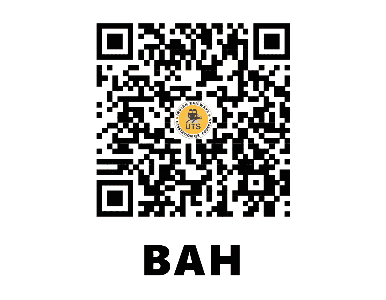 UTS QR Code for BAH - HAB (NC - UTTAR PRADESH)